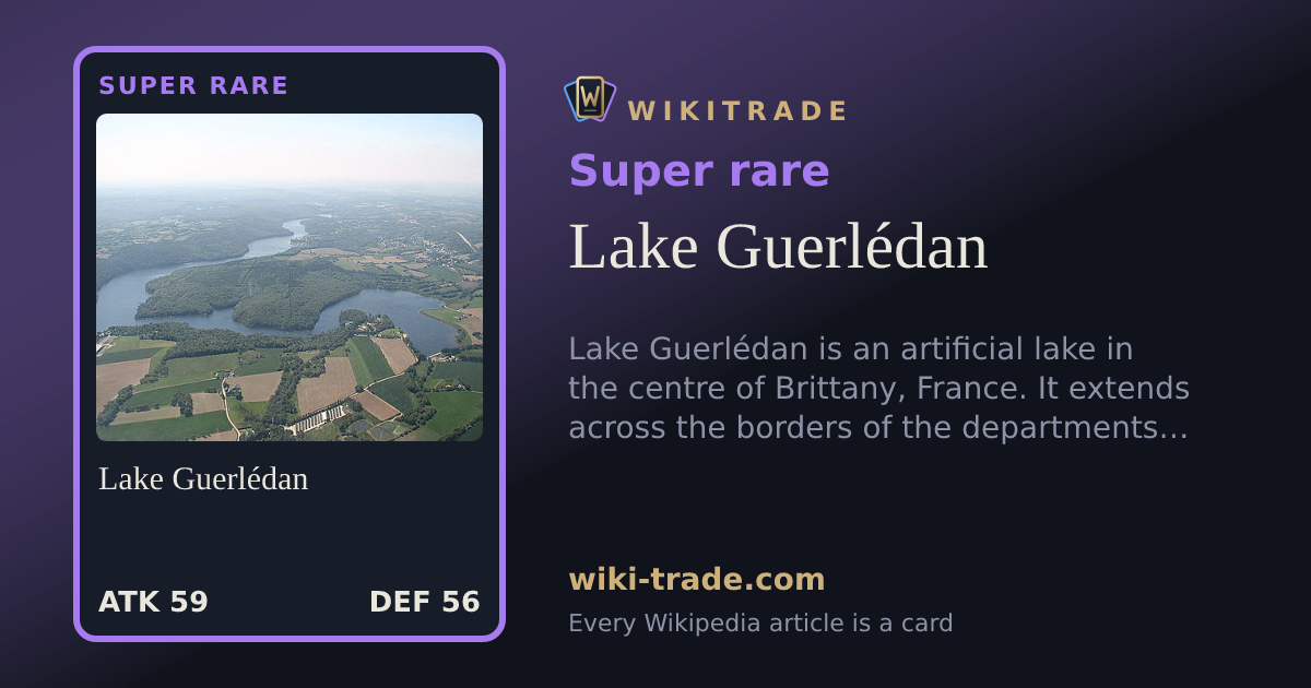 Lake Guerlédan — Super rare card