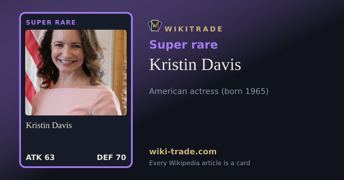 Kristin Davis — Super rare card