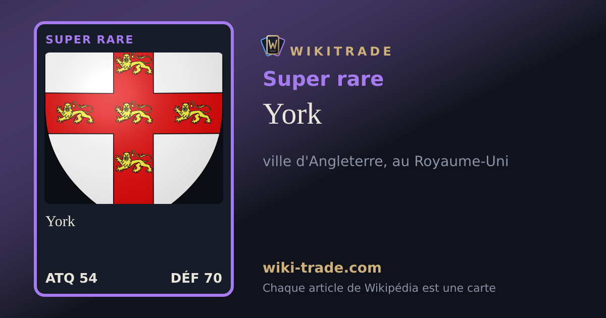 York — carte Super rare