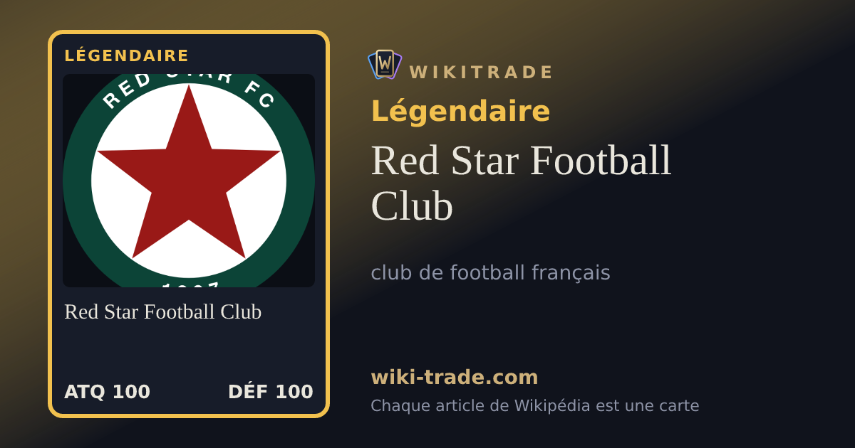 Red Star Football Club — carte Légendaire