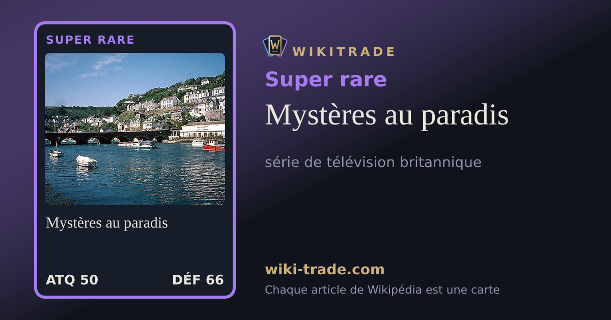 Mystères au paradis — carte Super rare
