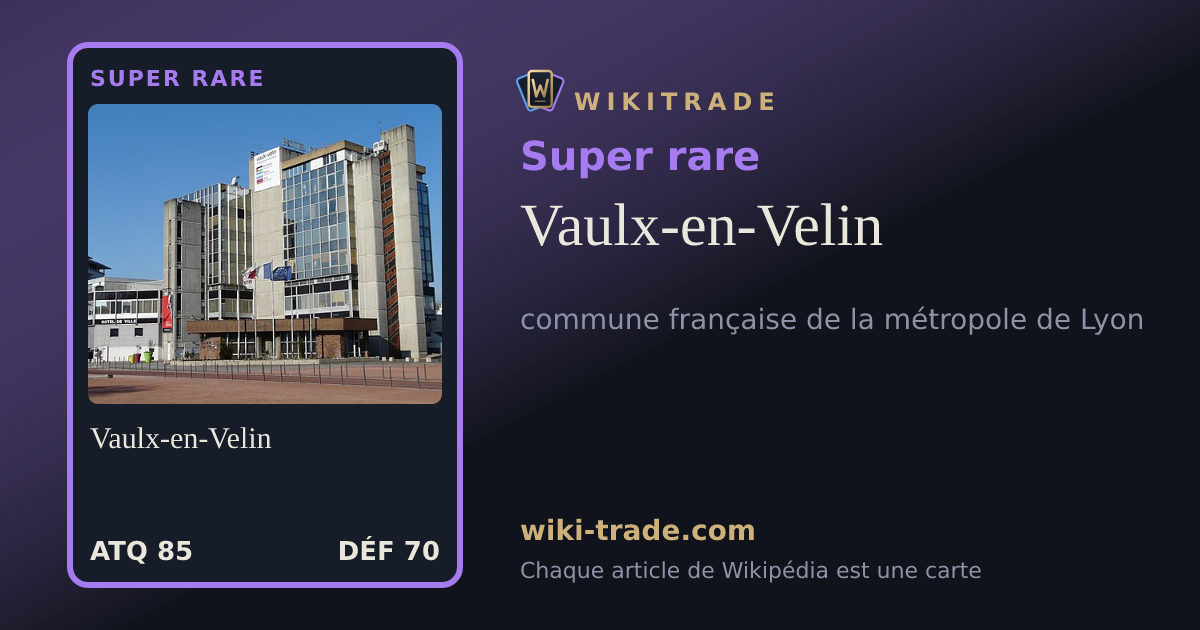 Vaulx-en-Velin — carte Super rare