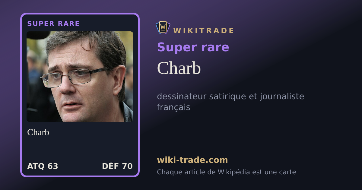 Charb — carte Super rare
