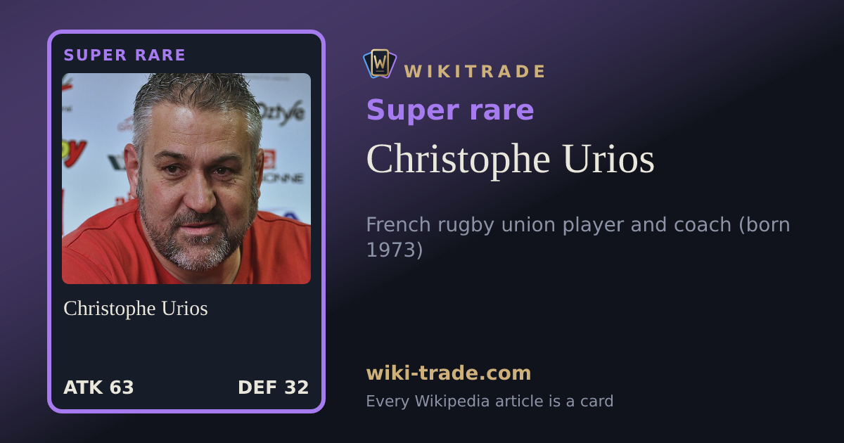 Christophe Urios — Super rare card