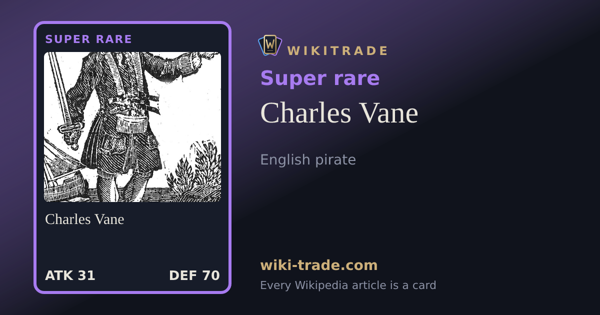 Charles Vane — Super rare card