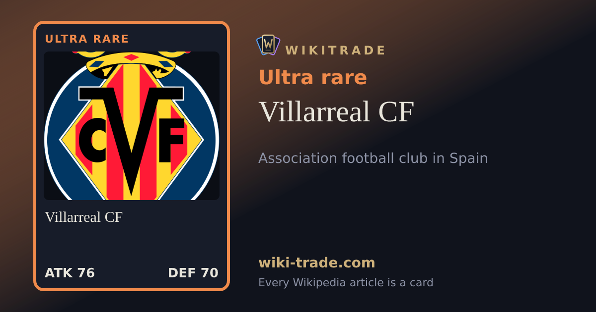 Villarreal CF — Ultra rare card
