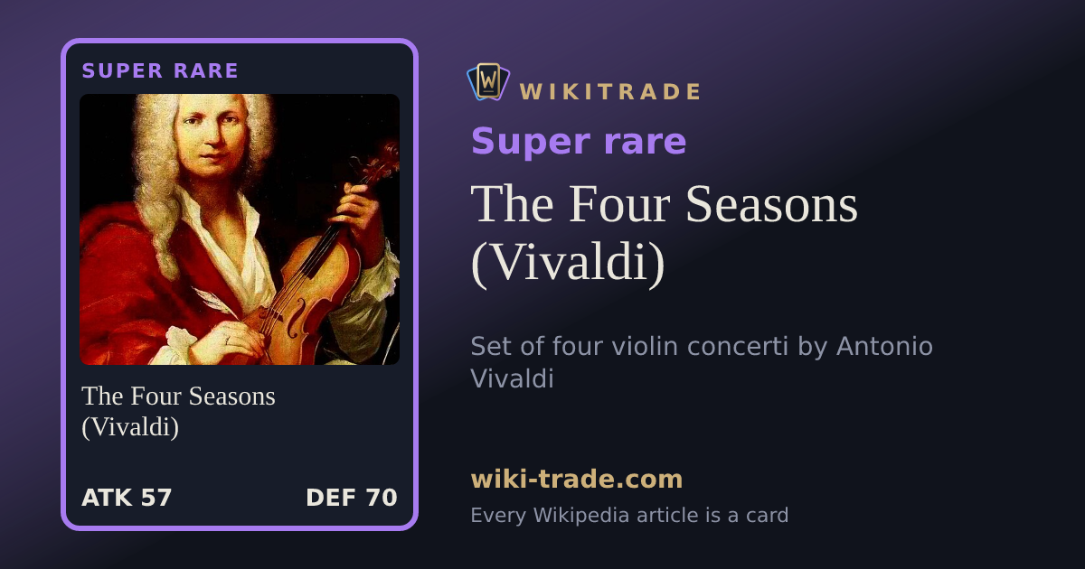 The Four Seasons (Vivaldi) — Super rare card