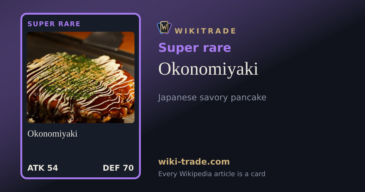 Okonomiyaki — Super rare card
