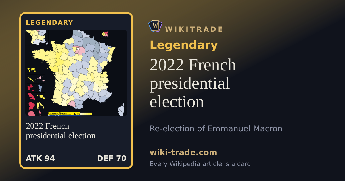 2022 French presidential election — Legendary card