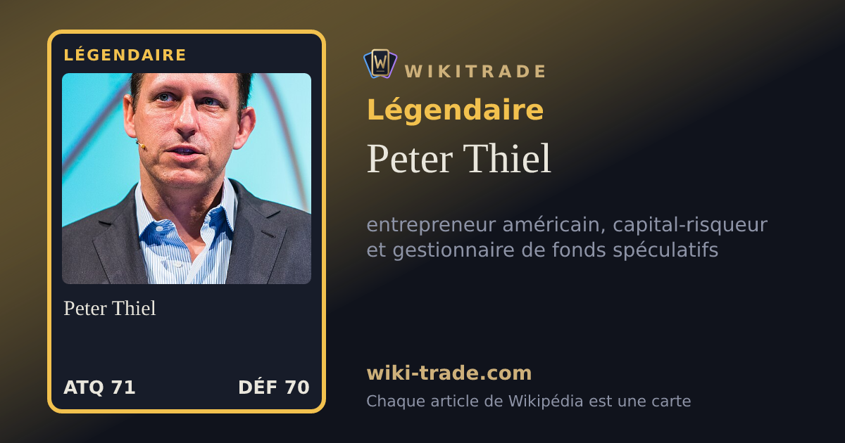 Peter Thiel — carte Légendaire