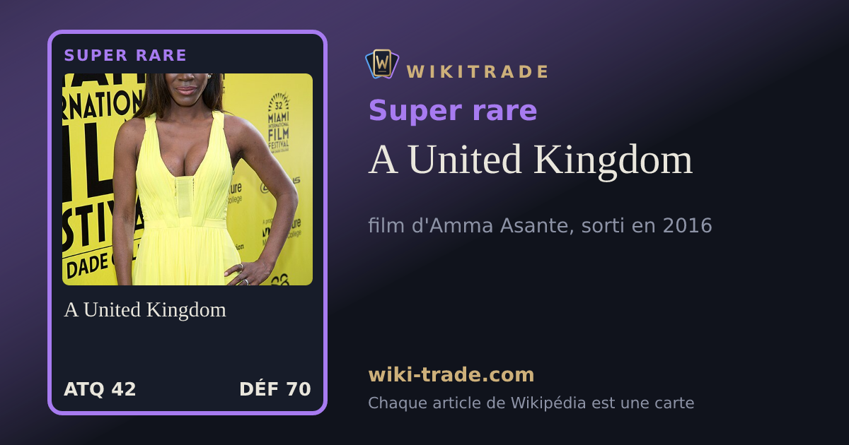 A United Kingdom — carte Super rare