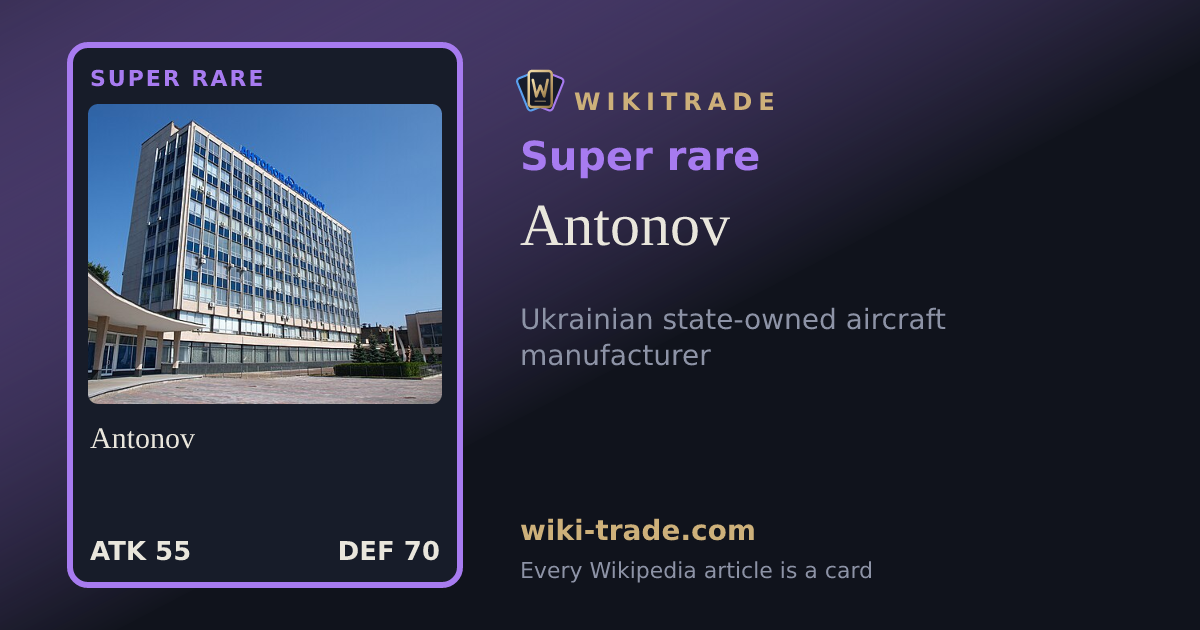 Antonov — Super rare card