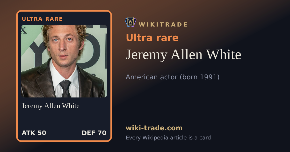 Jeremy Allen White — Ultra rare card