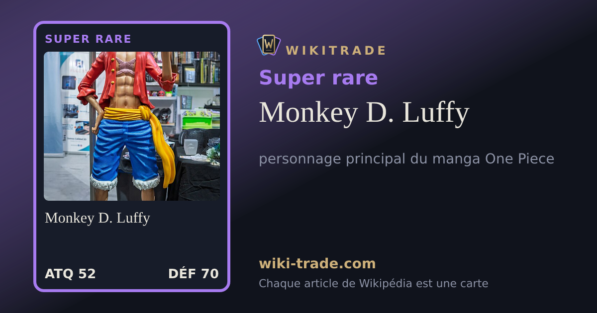 Monkey D. Luffy — carte Super rare