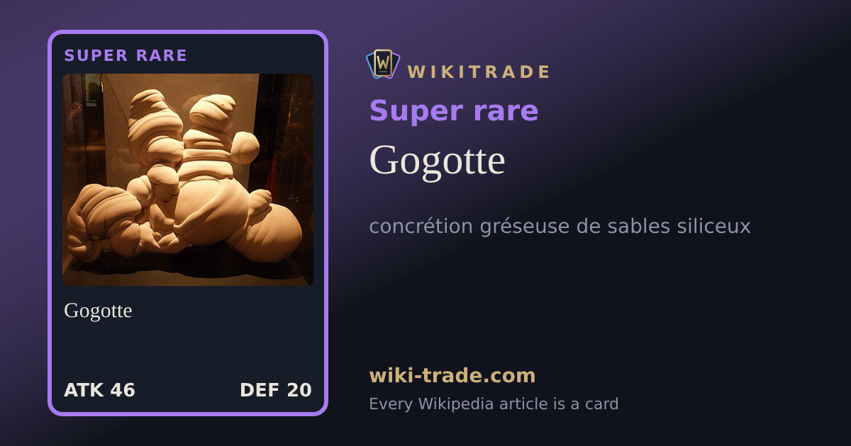 Gogotte — Super rare card