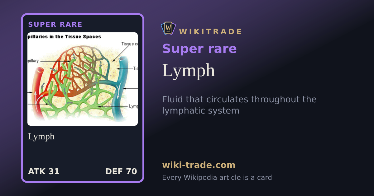 Lymph — Super rare card