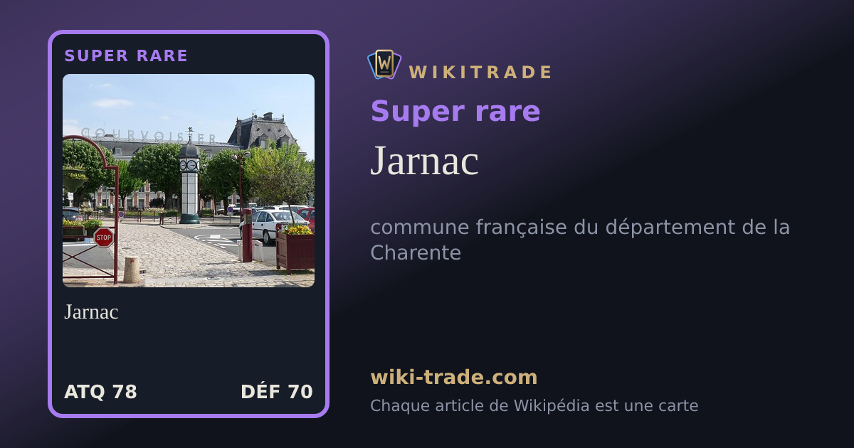 Jarnac — carte Super rare