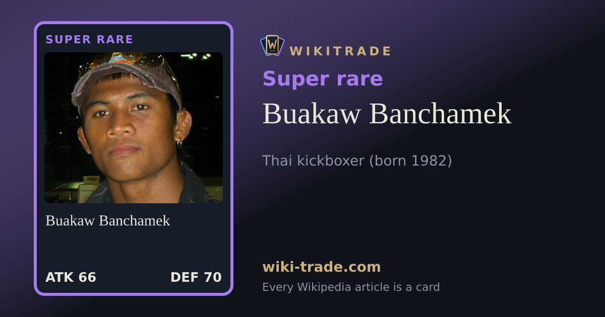 Buakaw Banchamek — Super rare card
