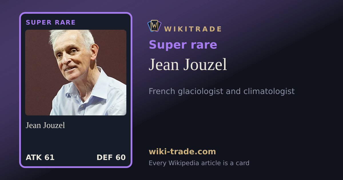 Jean Jouzel — Super rare card