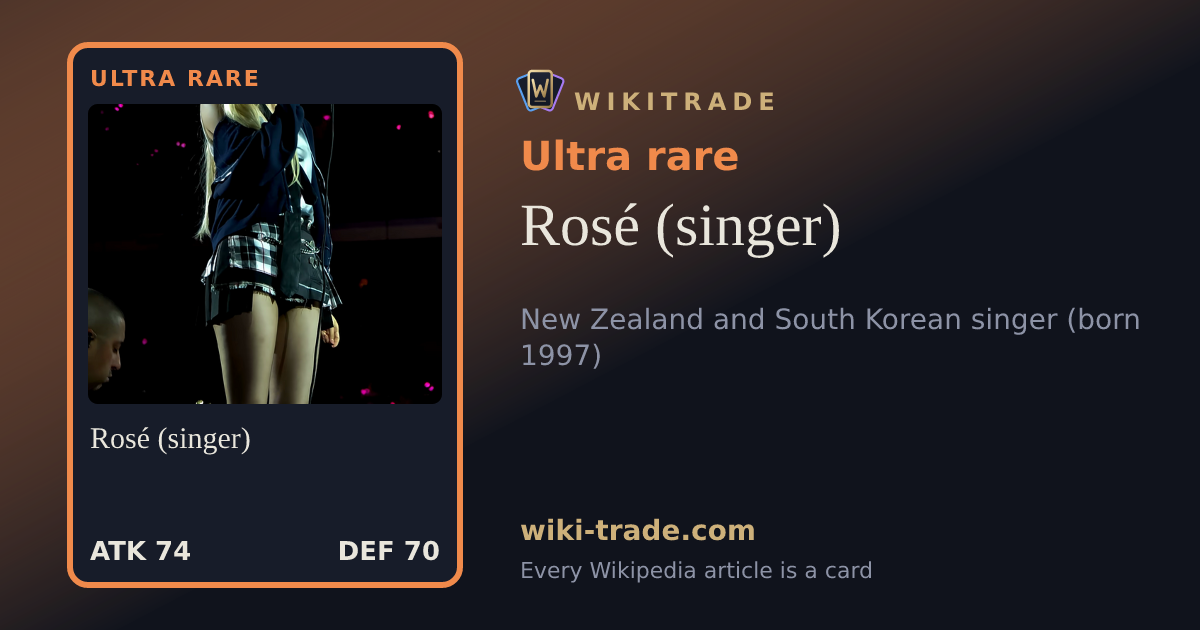 Rosé (singer) — Ultra rare card