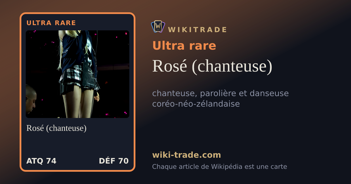 Rosé (chanteuse) — carte Ultra rare