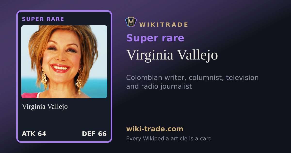 Virginia Vallejo — Super rare card