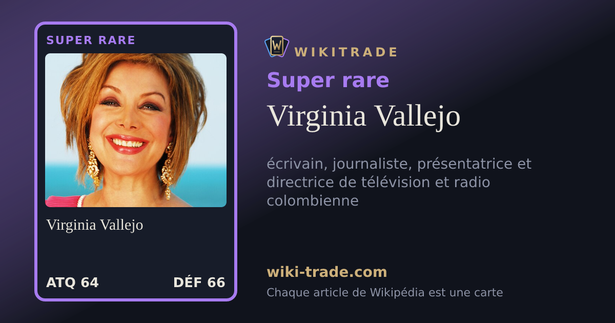 Virginia Vallejo — carte Super rare