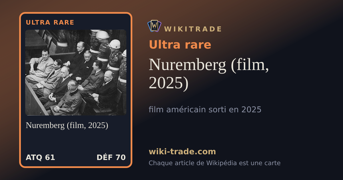 Nuremberg (film, 2025) — carte Ultra rare