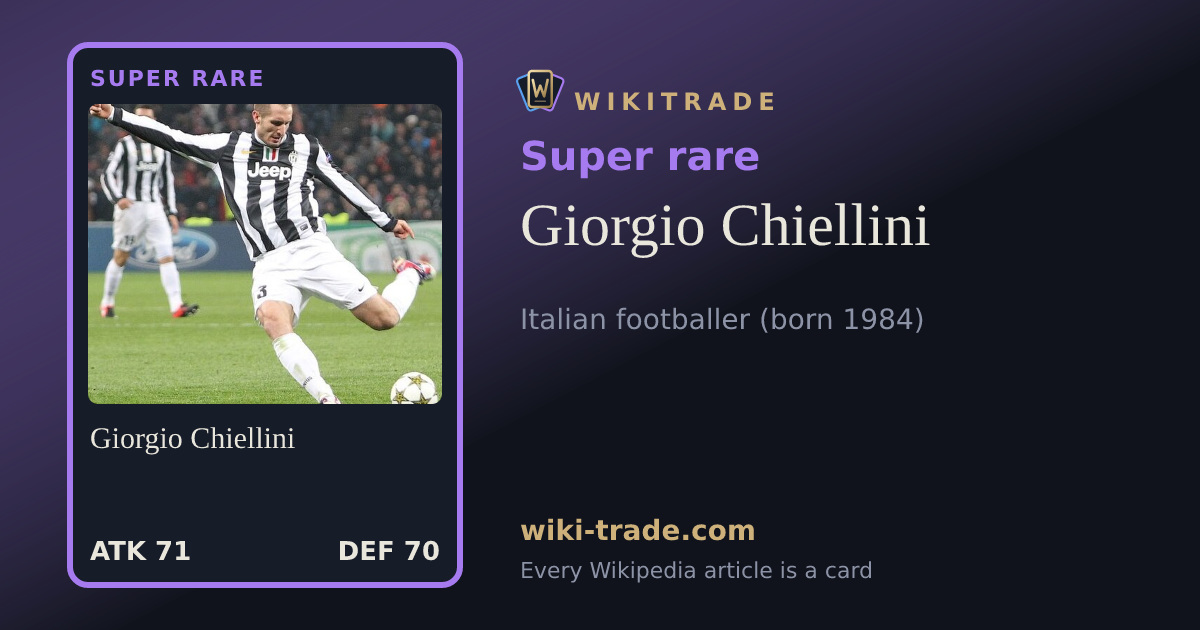 Giorgio Chiellini — Super rare card