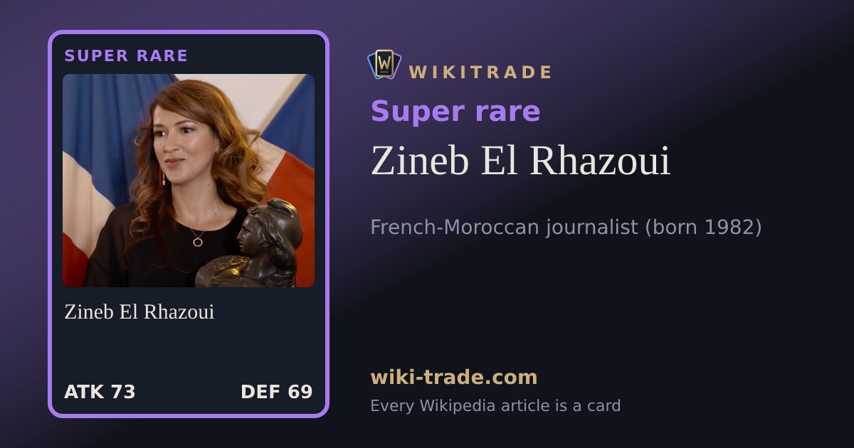 Zineb El Rhazoui — Super rare card