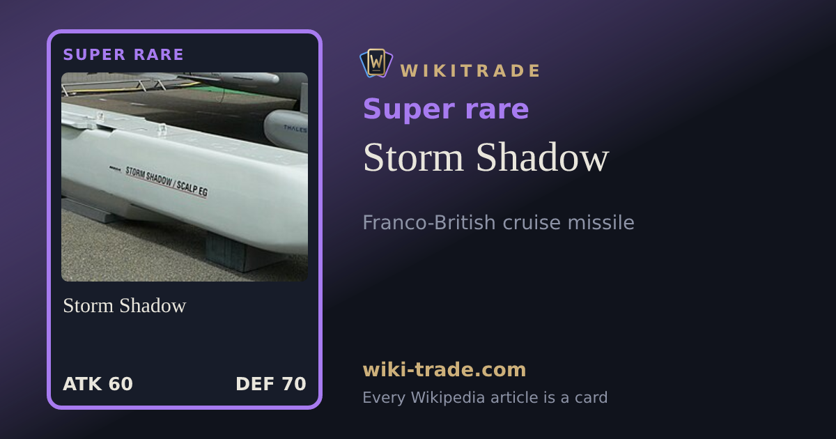 Storm Shadow — Super rare card