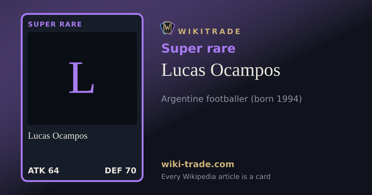 Lucas Ocampos — Super rare card