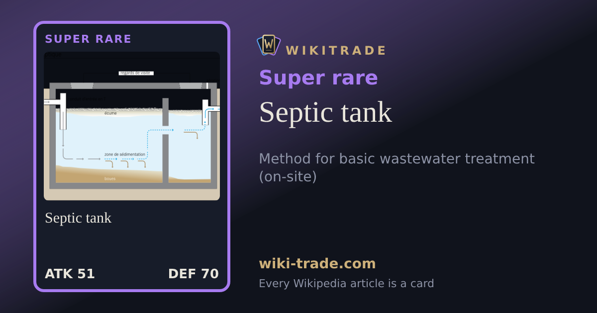Septic tank — Super rare card
