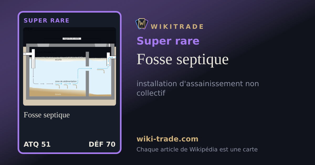 Fosse septique — carte Super rare