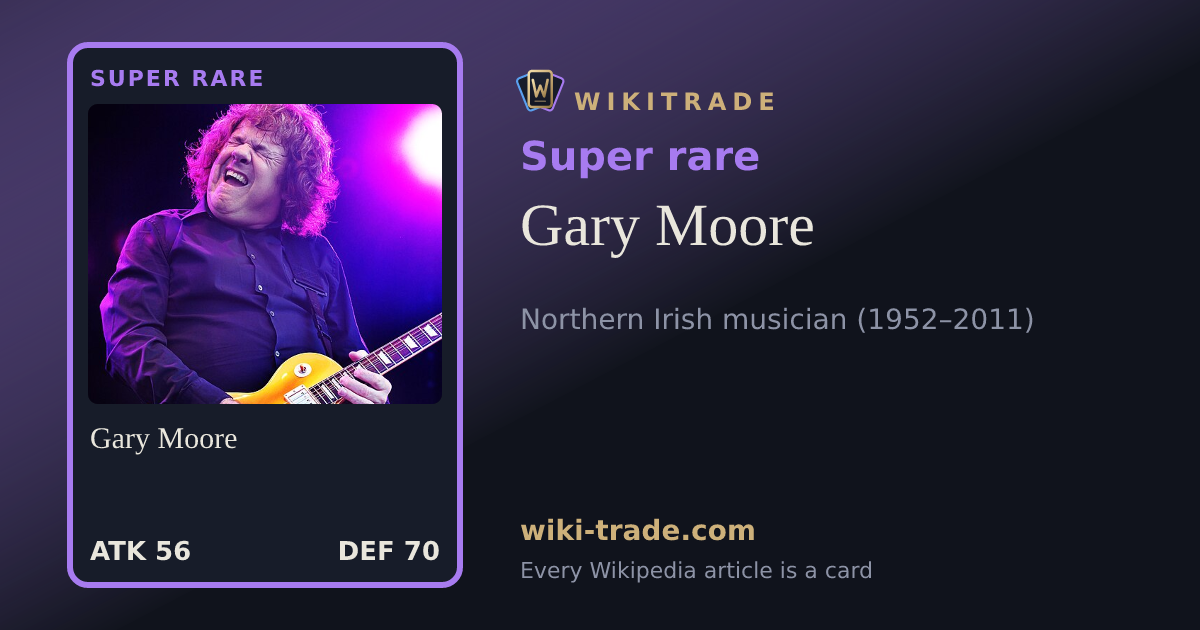 Gary Moore — Super rare card