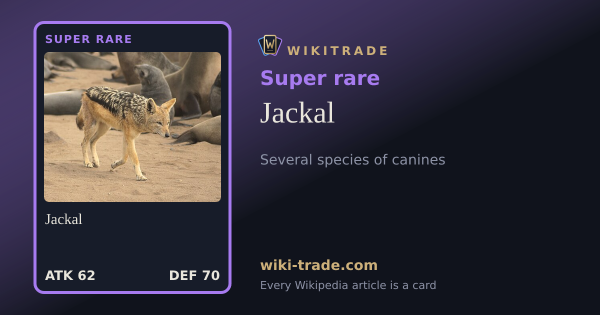 Jackal — Super rare card