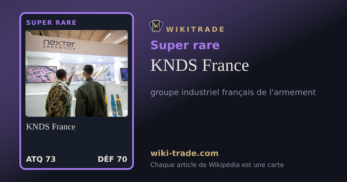 KNDS France — carte Super rare