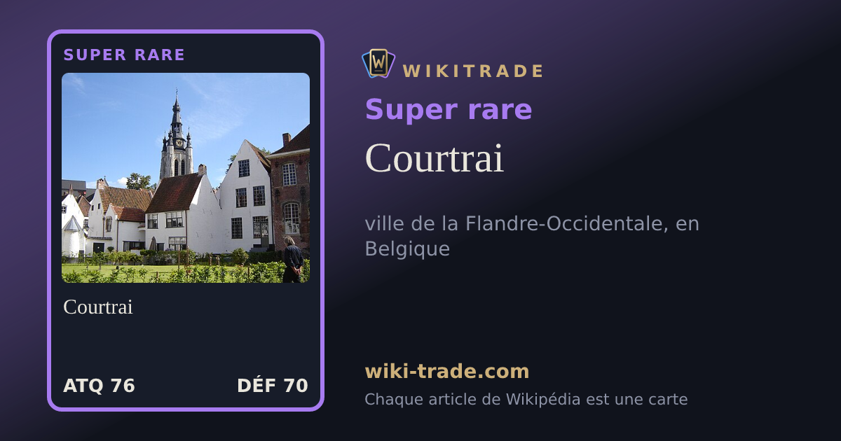 Courtrai — carte Super rare