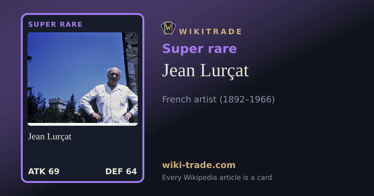 Jean Lurçat — Super rare card