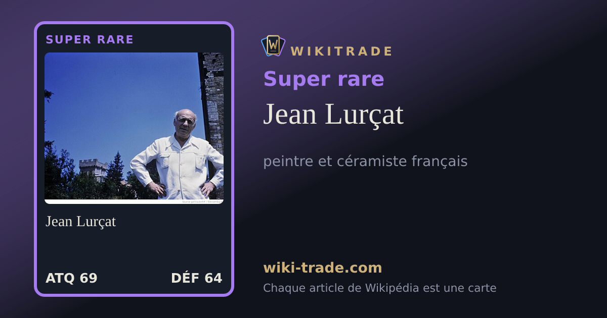 Jean Lurçat — carte Super rare