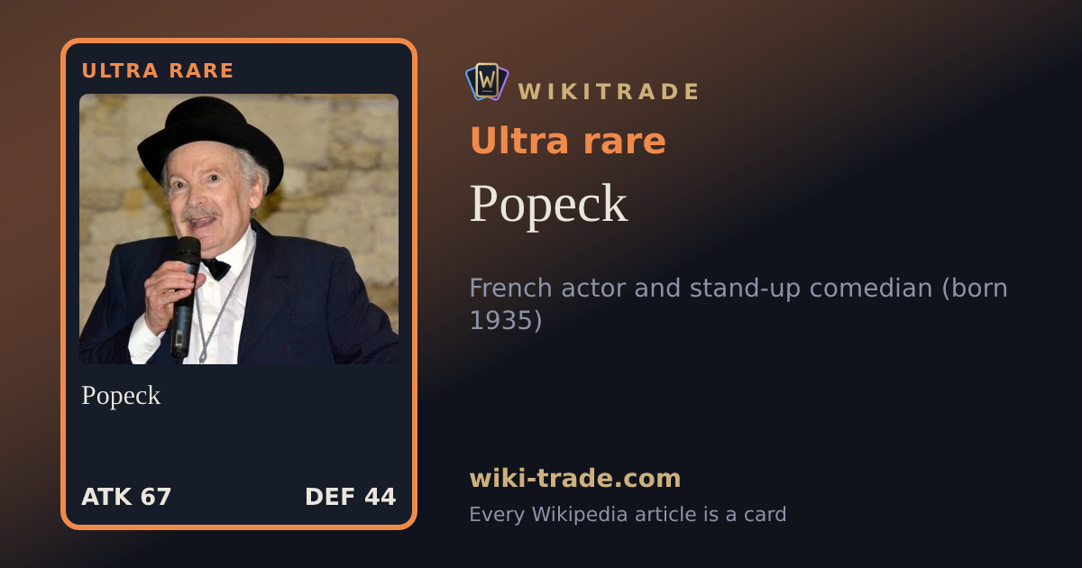 Popeck — Ultra rare card
