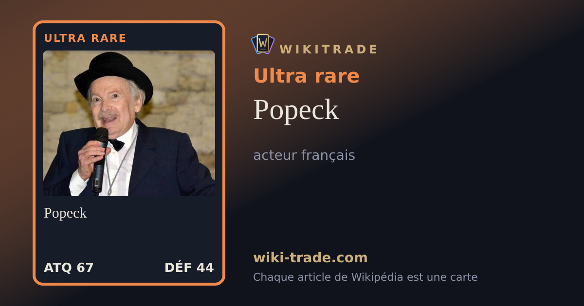 Popeck — carte Ultra rare