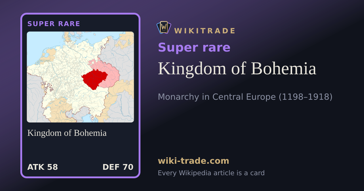 Kingdom of Bohemia — Super rare card
