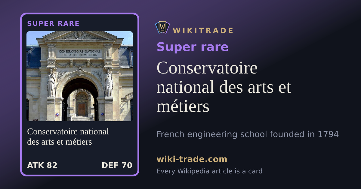 Conservatoire national des arts et métiers — Super rare card