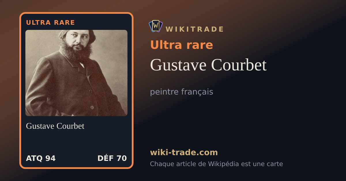 Gustave Courbet — carte Ultra rare