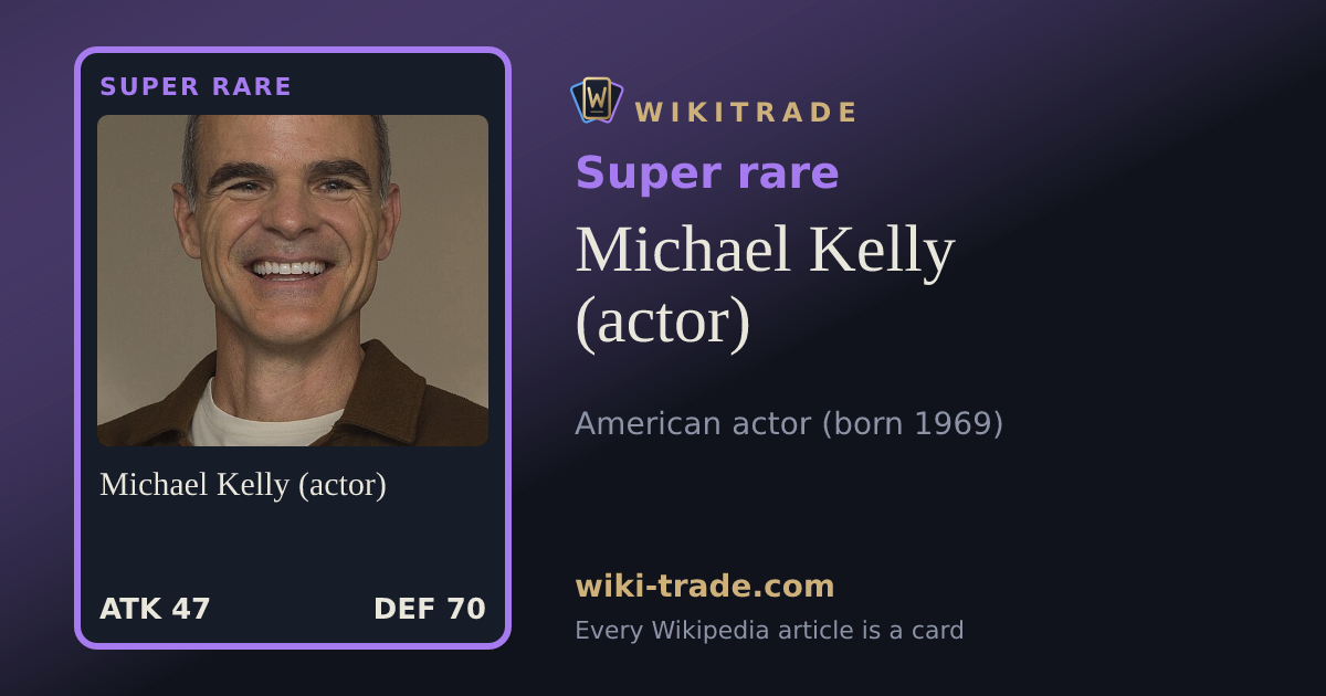 Michael Kelly (actor) — Super rare card