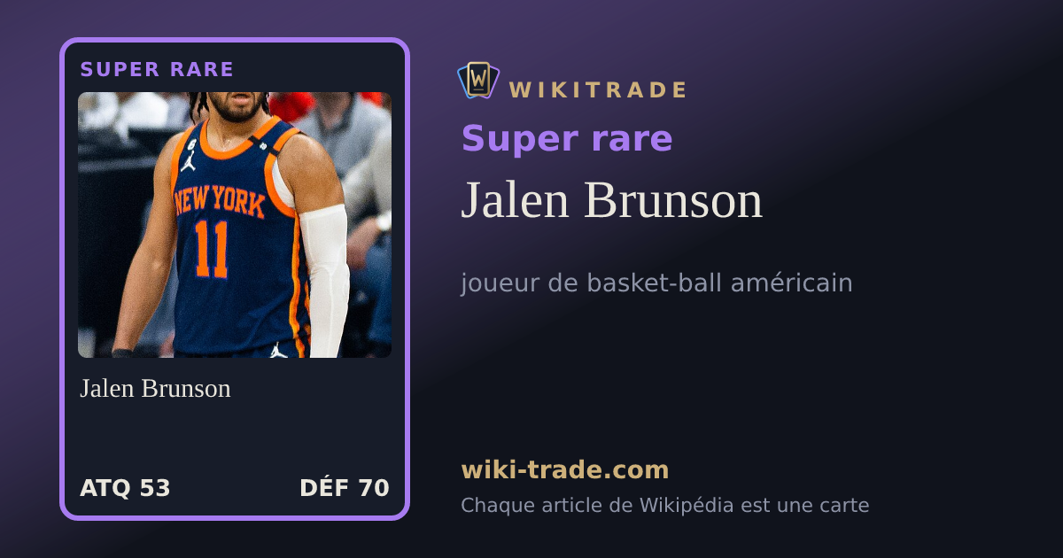 Jalen Brunson — carte Super rare