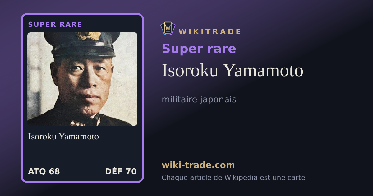 Isoroku Yamamoto — carte Super rare