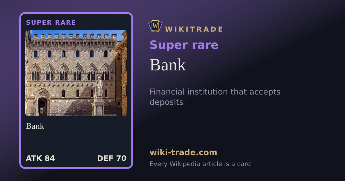 Bank — Super rare card