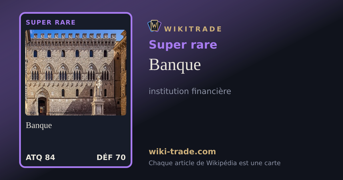 Banque — carte Super rare